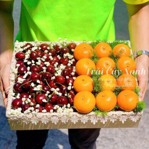 Khay quà cherry kèm Quý Úc