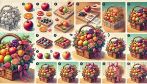 Cách làm giỏ hoa quả tặng cô