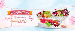 Banner Giỏ quà tặng Women's Day 2025