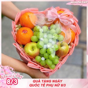 Hộp trái cây nhập khẩu hình trái tim