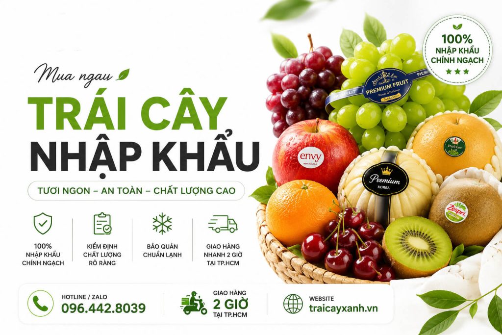 Nơi Mua Trái Cây Nhập Khẩu Tươi Ngon Tại TPHCM Gần Nhất