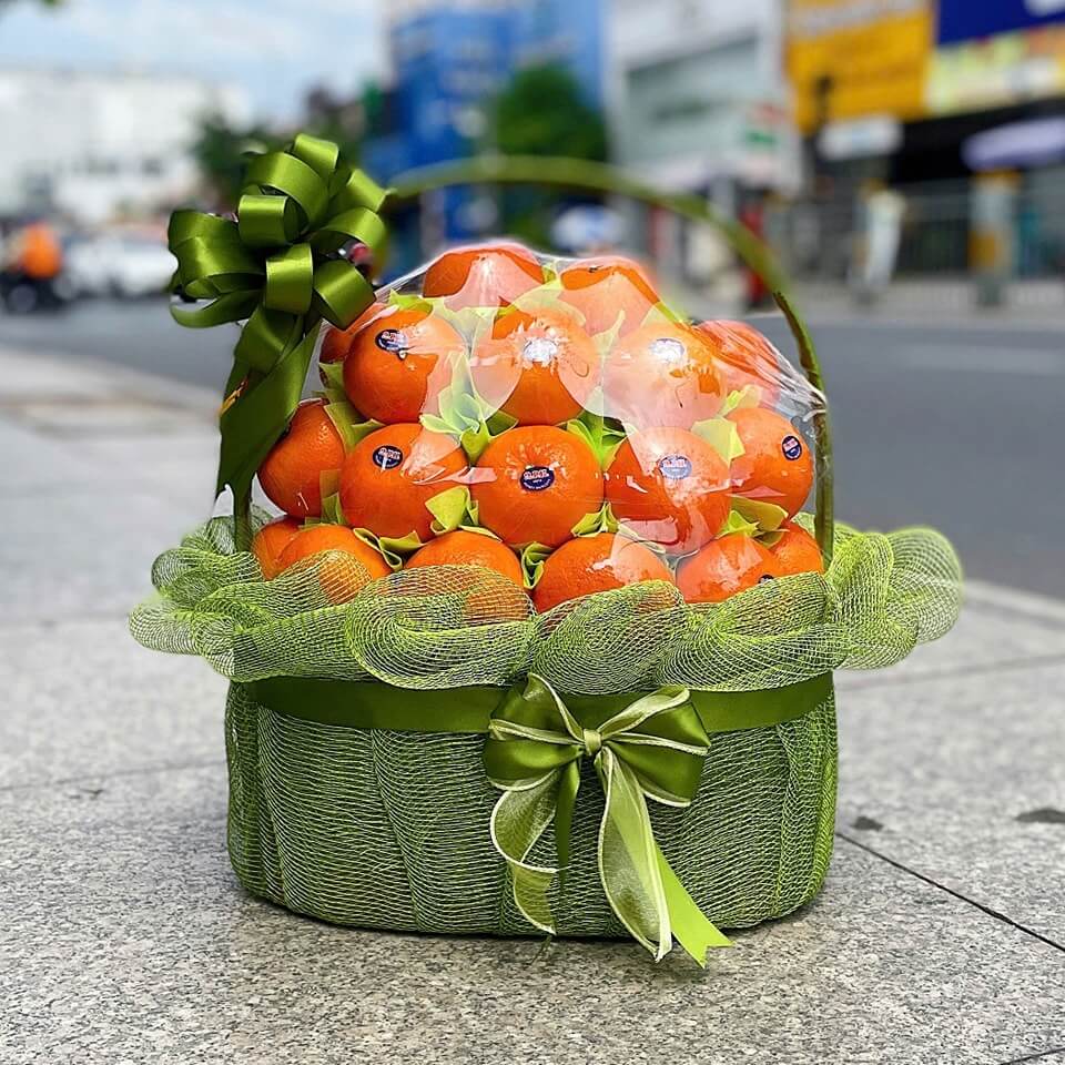 Giỏ cam úc biếu tặng