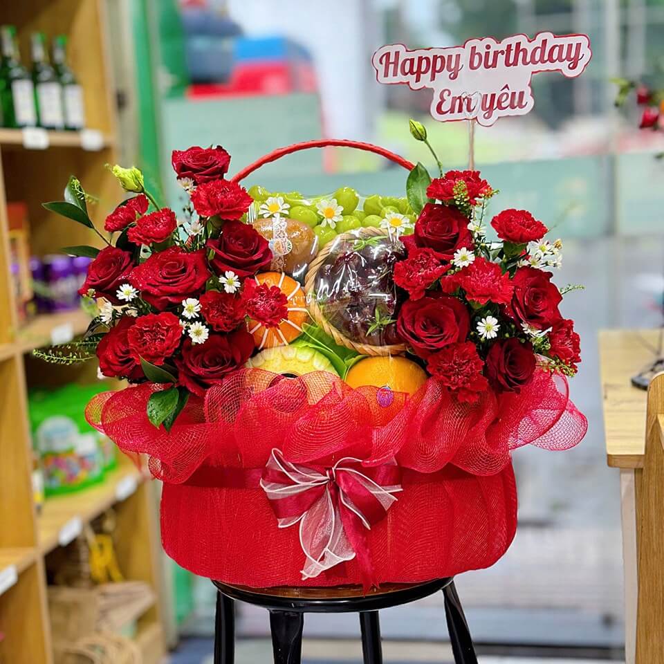 Giỏ hoa quả chúc mưng sinh nhật, Happy Birthday