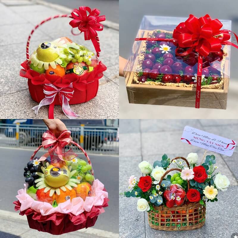 Mẫu giỏ quà trái cây Mini nhỏ xinh