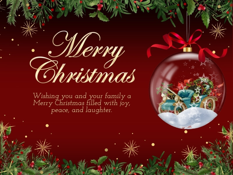 Câu chúc Giáng Sinh tiếng Anh