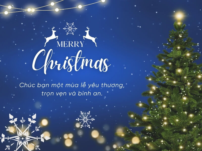 Lời chúc Giáng Sinh cho bạn bè