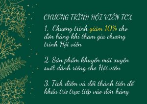 Chương Trình Hội Viên Dành Cho Khách Hàng Mua Sắm Tại TCX