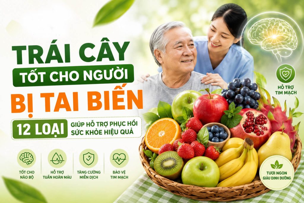 Trái cây tốt cho người bị tai biến