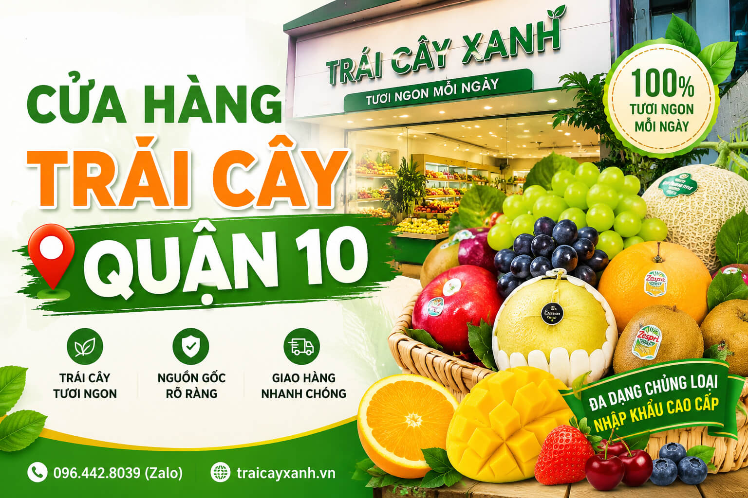 Cửa hàng trái cây Quận 10