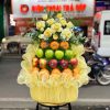 Giỏ trái cây Thành Kính Phân Ưu (Màu vàng)